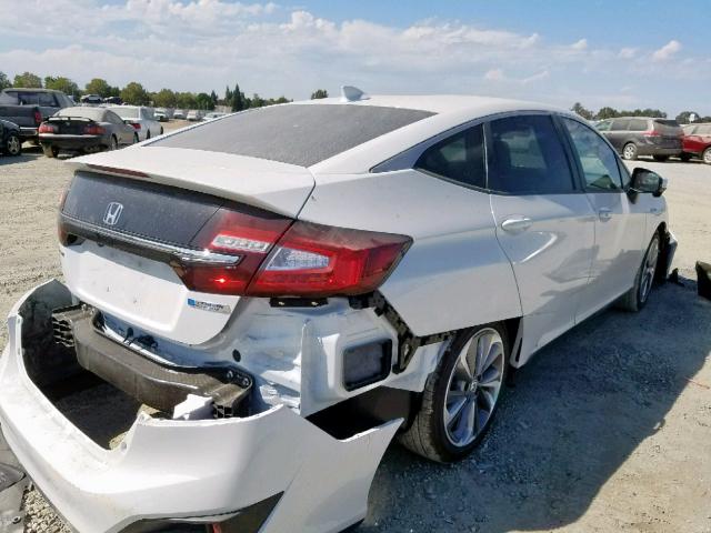 JHMZC5F12KC001355 - 2019 HONDA CLARITY WHITE photo 4