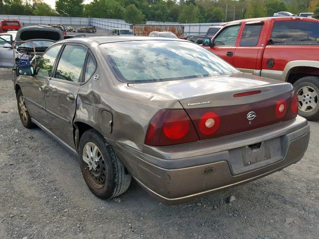 2G1WF52EX29380237 - 2002 CHEVROLET IMPALA BROWN photo 3