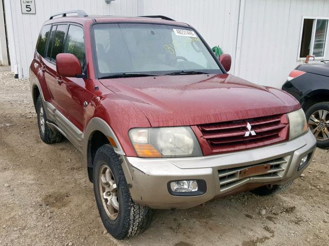 JA4MW51R02J011324 - 2002 MITSUBISHI MONTERO LI MAROON photo 1