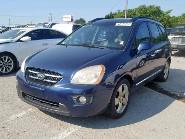 KNAFG526077097722 - 2007 KIA RONDO LX BLUE photo 2