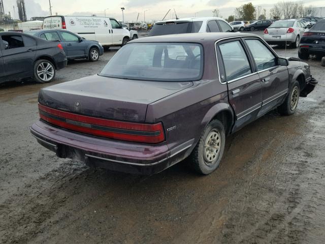 1G4AG51N1P6423292 - 1993 BUICK CENTURY SP BURGUNDY photo 4