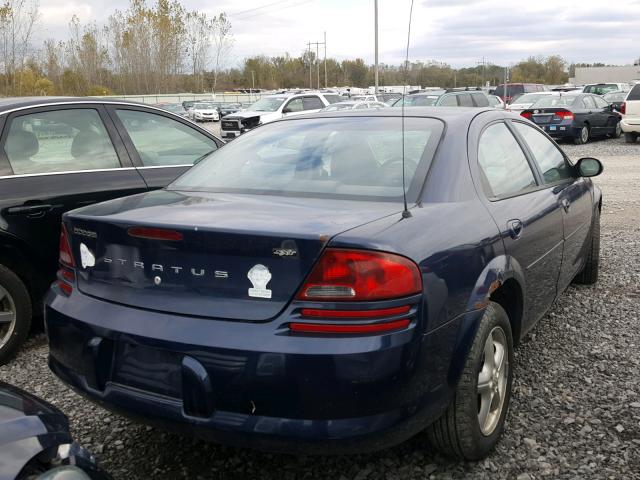 1B3EL46R95N674864 - 2005 DODGE STRATUS SX BLUE photo 4