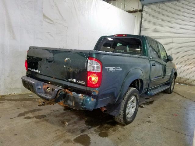 5TBDT48104S438493 - 2004 TOYOTA TUNDRA DOU GREEN photo 4