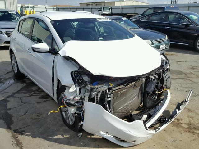 KNAFX5A81F5356649 - 2015 KIA FORTE EX WHITE photo 1