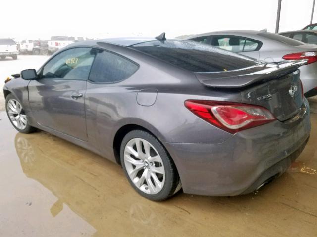 KMHHT6KD2DU091697 - 2013 HYUNDAI GENESIS CO GRAY photo 3