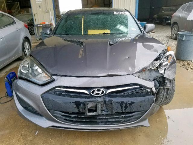 KMHHT6KD2DU091697 - 2013 HYUNDAI GENESIS CO GRAY photo 9