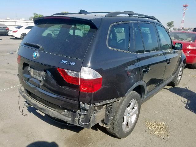 WBXPC93497WJ01251 - 2007 BMW X3 3.0SI BLACK photo 4