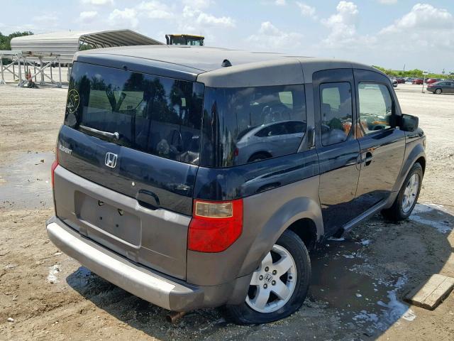 5J6YH18684L003351 - 2004 HONDA ELEMENT EX BLACK photo 4