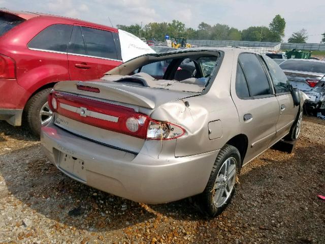 1G1JF52F137364210 - 2003 CHEVROLET CAVALIER L TAN photo 4