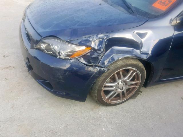 JTKDE167780240891 - 2008 TOYOTA SCION TC ლურჯი ფოტო 9
