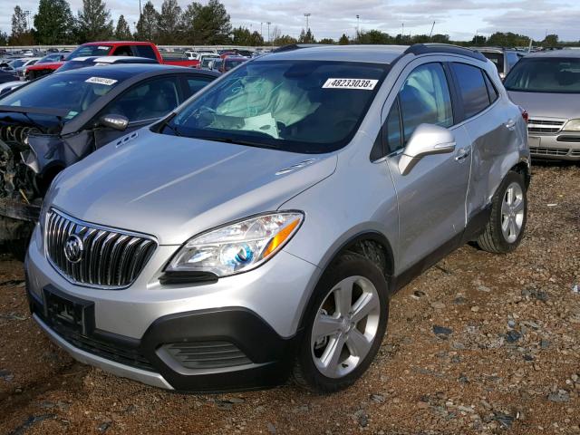 KL4CJASB5FB041987 - 2015 BUICK ENCORE SILVER photo 2