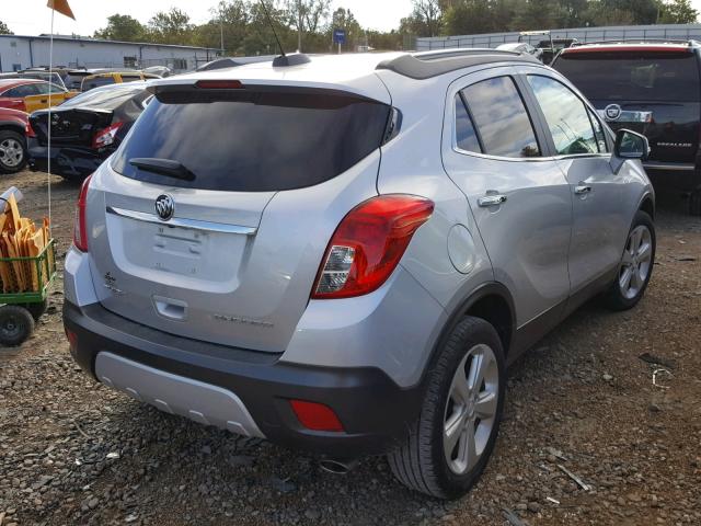 KL4CJASB5FB041987 - 2015 BUICK ENCORE SILVER photo 4