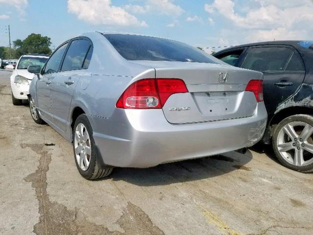 1HGFA16517L140925 - 2007 HONDA CIVIC LX SILVER photo 3