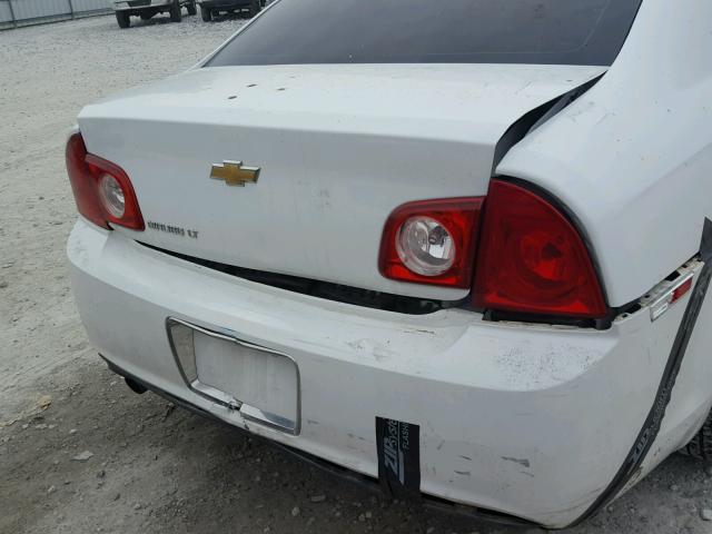 1G1ZH57B994122326 - 2009 CHEVROLET MALIBU 1LT თეთრი ფოტო 9