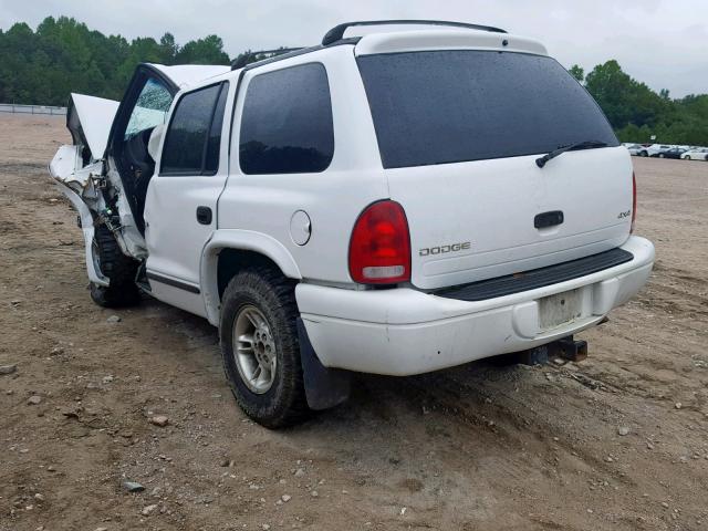 1B4HS28Y2XF636071 - 1999 DODGE DURANGO WHITE photo 3