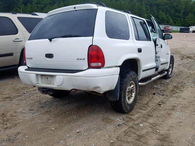 1B4HS28Y2XF636071 - 1999 DODGE DURANGO WHITE photo 4