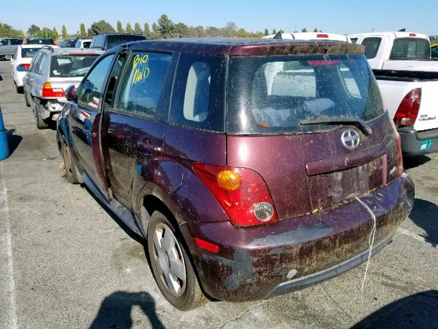 JTKKT624950083379 - 2005 TOYOTA SCION XA BURGUNDY photo 3