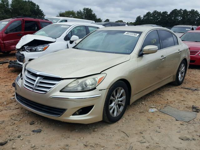 KMHGC4DDXCU175083 - 2012 HYUNDAI GENESIS 3. GOLD photo 2