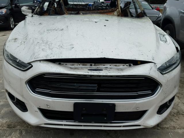 3FA6P0RU8ER379726 - 2014 FORD FUSION TIT WHITE photo 9