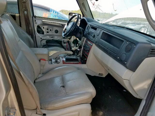 1J8HH58P67C693524 - 2007 JEEP COMMANDER ვერცხლისფერი ფოტო 5
