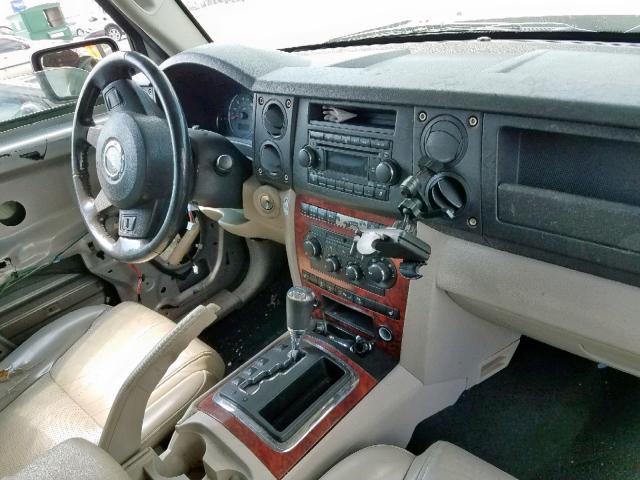 1J8HH58P67C693524 - 2007 JEEP COMMANDER ვერცხლისფერი ფოტო 9