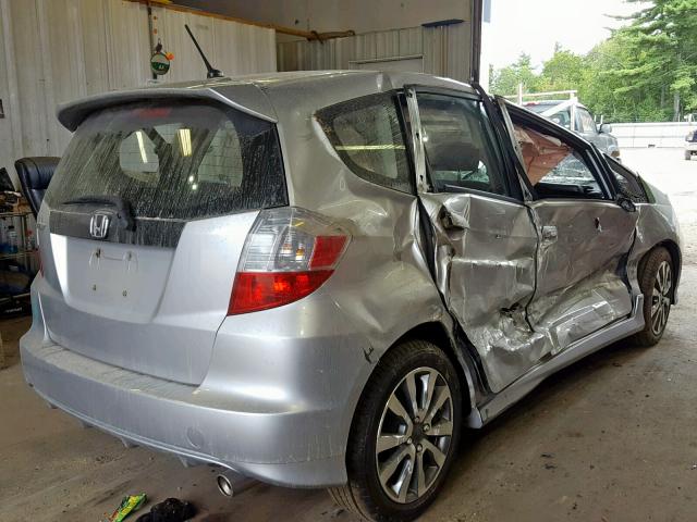 JHMGE8H51CC004249 - 2012 HONDA FIT SPORT SILVER photo 4