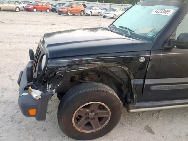 1J4GL38K45W502537 - 2005 JEEP LIBERTY RE BLACK photo 9