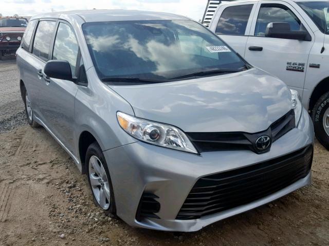 5TDZZ3DC4KS001185 - 2019 TOYOTA SIENNA SILVER photo 1