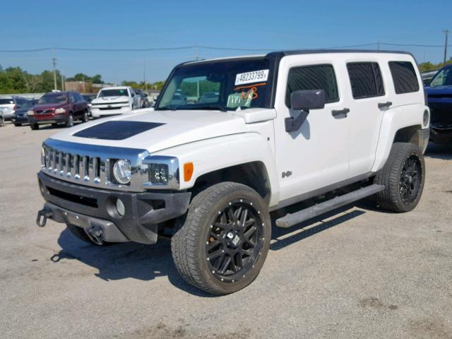 5GTDN136768278129 - 2006 HUMMER H3 WHITE photo 2