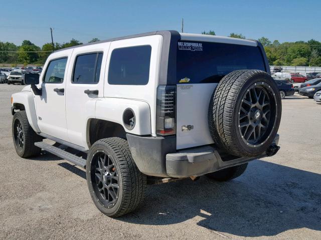 5GTDN136768278129 - 2006 HUMMER H3 WHITE photo 3