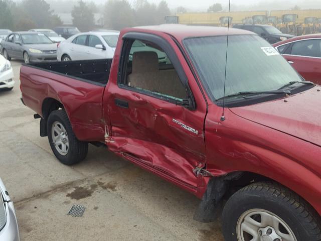 5TENL42N14Z345234 - 2004 TOYOTA TACOMA RED photo 9