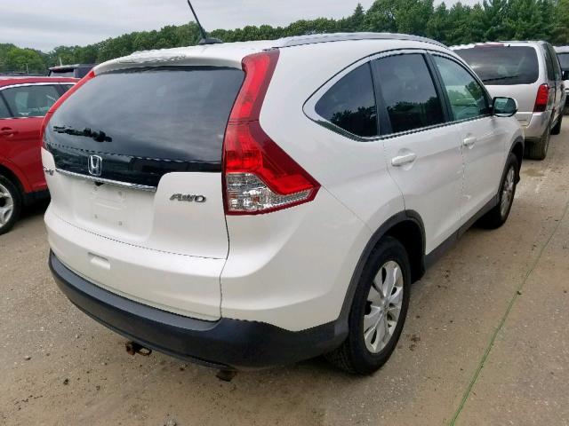 5J6RM4H76CL038284 - 2012 HONDA CR-V EXL WHITE photo 4