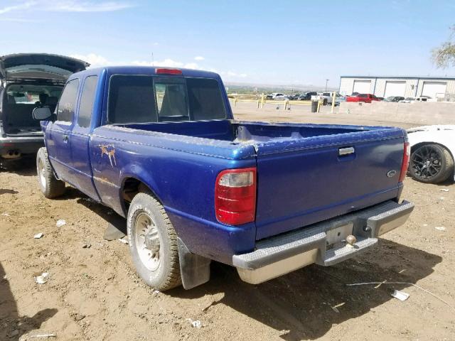 1FTYR44V33PA83778 - 2003 FORD RANGER SUP BLUE photo 3