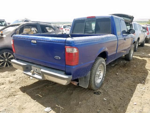 1FTYR44V33PA83778 - 2003 FORD RANGER SUP BLUE photo 4