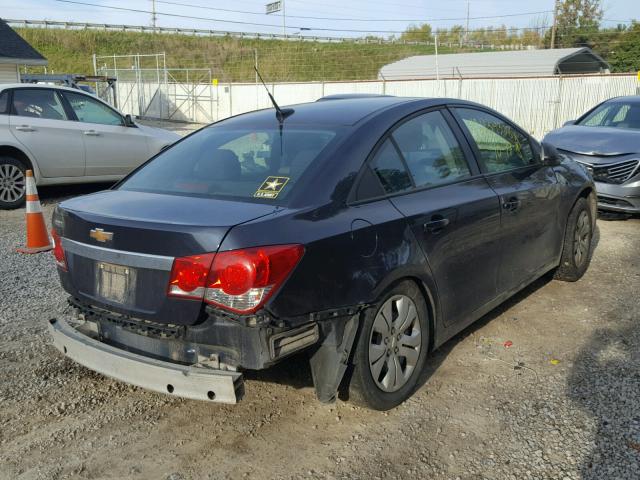 1G1PA5SG7E7180054 - 2014 CHEVROLET CRUZE LS BLUE photo 4