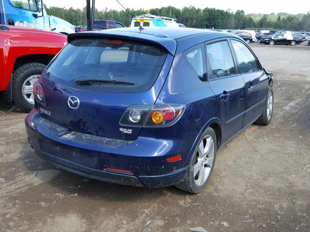 JM1BK343351319757 - 2005 MAZDA 3 HATCHBAC BLUE photo 4