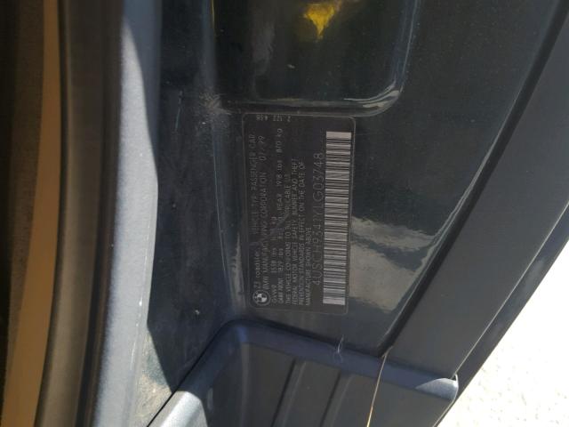 4USCH9341YLG03748 - 2000 BMW Z3 2.3 GREEN photo 10