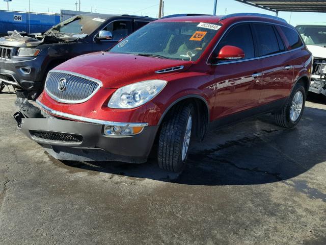 5GAKRCED6CJ339096 - 2012 BUICK ENCLAVE RED photo 2