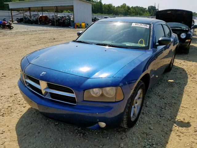 2B3KA33V39H595449 - 2009 DODGE CHARGER SX BLUE photo 2