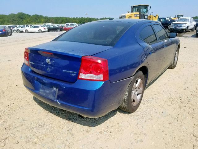 2B3KA33V39H595449 - 2009 DODGE CHARGER SX BLUE photo 4