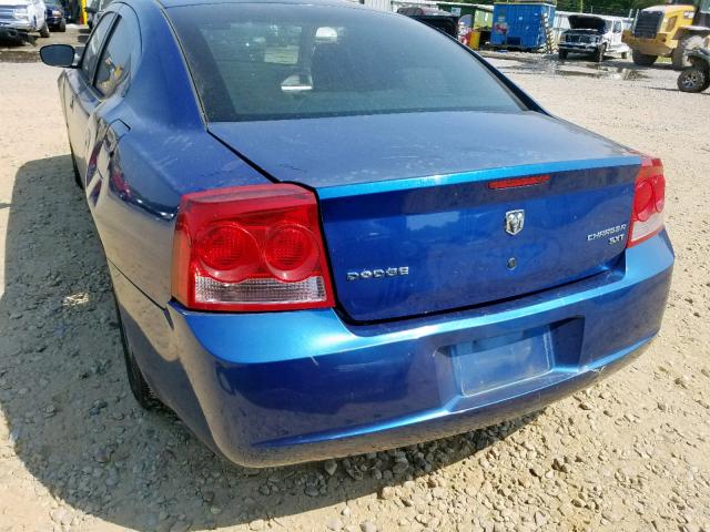 2B3KA33V39H595449 - 2009 DODGE CHARGER SX BLUE photo 9