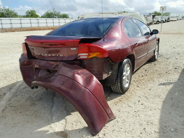 2B3HD46R82H140088 - 2002 DODGE INTREPID S BURGUNDY photo 4