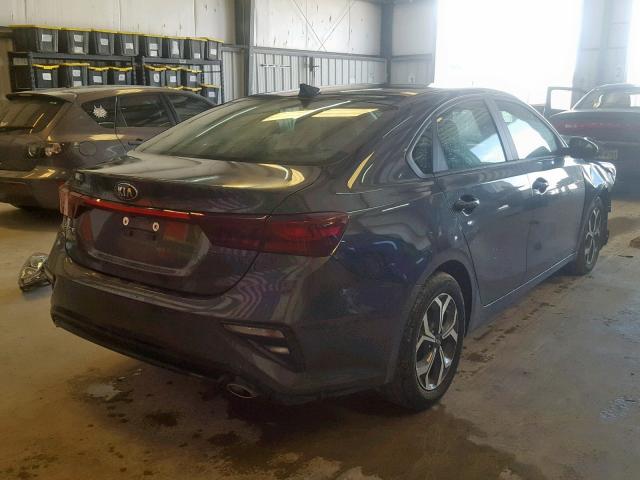 3KPF24AD5KE010708 - 2019 KIA FORTE FE CHARCOAL photo 4