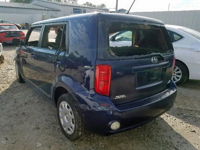 JTLKE50E481014724 - 2008 TOYOTA SCION XB BLUE photo 3