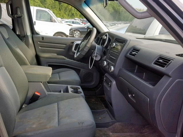 2HJYK16357H507370 - 2007 HONDA RIDGELINE BLACK photo 5