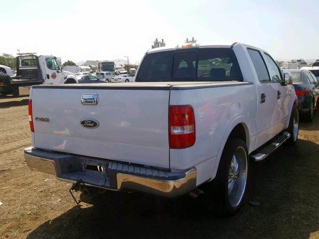 1FTPW12564KD83061 - 2004 FORD F150 SUPER WHITE photo 4