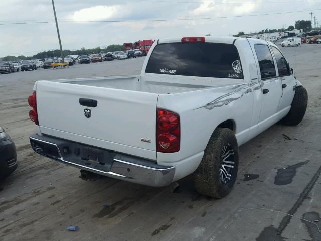 3D7KR29A17G770855 - 2007 DODGE RAM 2500 WHITE photo 4