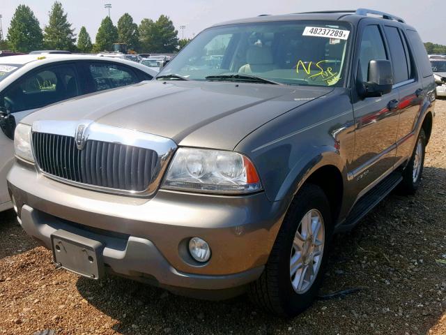 5LMEU88H64ZJ12198 - 2004 LINCOLN AVIATOR GOLD photo 2