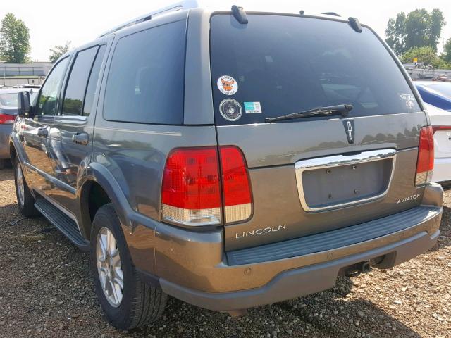 5LMEU88H64ZJ12198 - 2004 LINCOLN AVIATOR 金色 照片 3