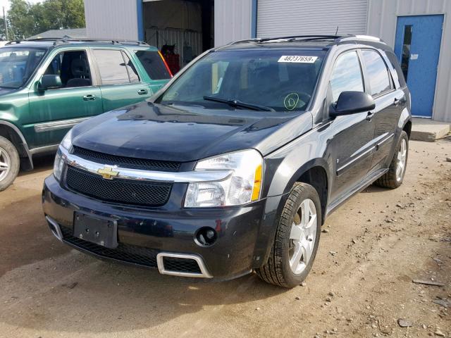 2CNDL037286337169 - 2008 CHEVROLET EQUINOX SP BLACK photo 2